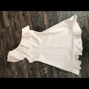NWT!! Super cute white one shoulder dress